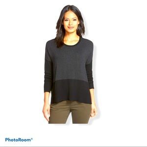 Eileen Fisher Black  Pullover Large Linen Sweater